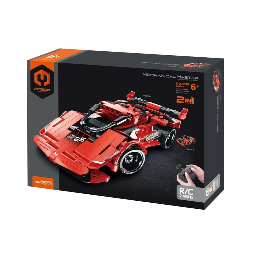 iMMaster Coche de carreras radio control 2 en 1 - 341pzas.