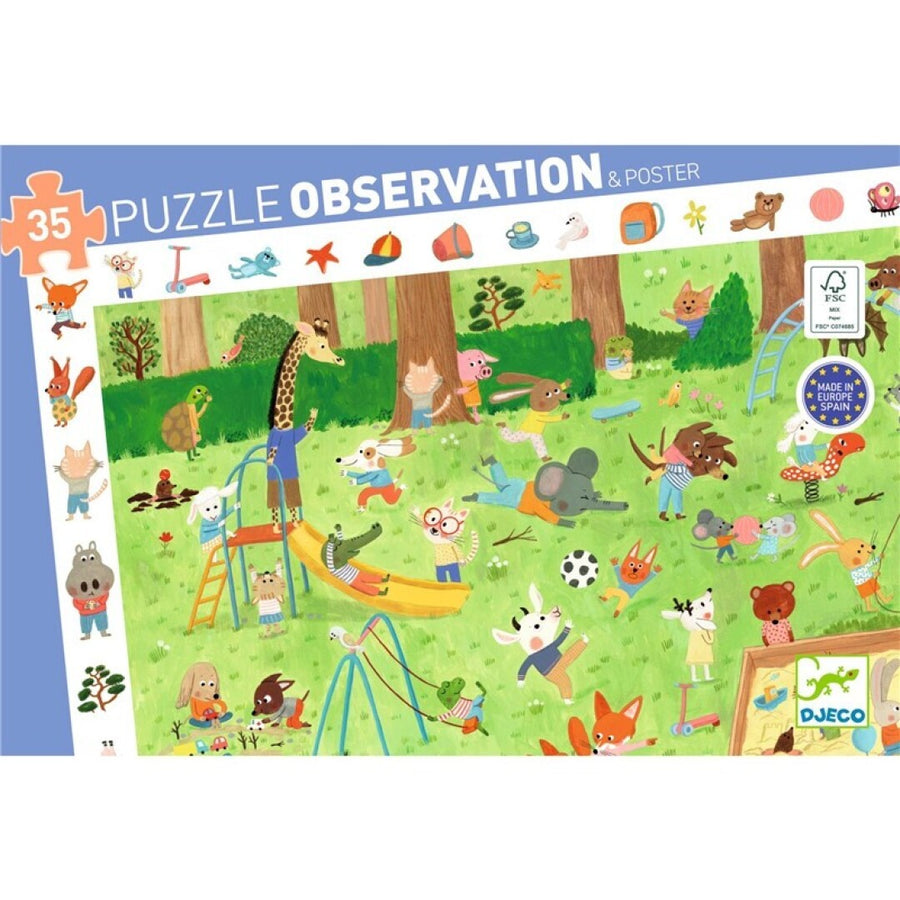 Puzzle observación - El jardín de los amiguitos