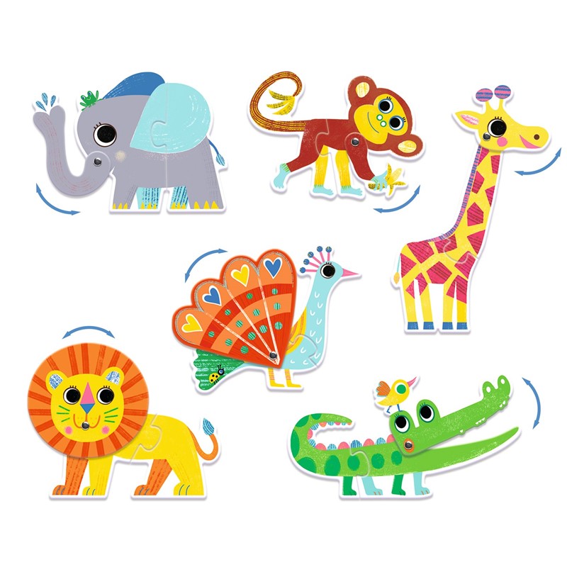 Educativos Puzzle animales articulados
