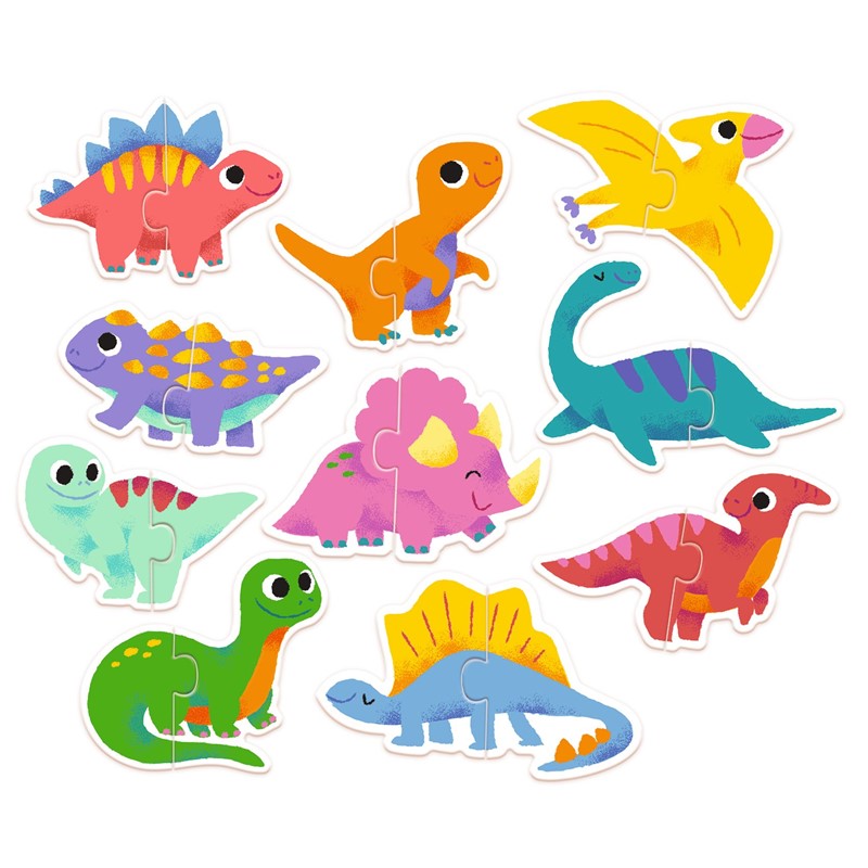 Educativos Puzzle duo Dinos