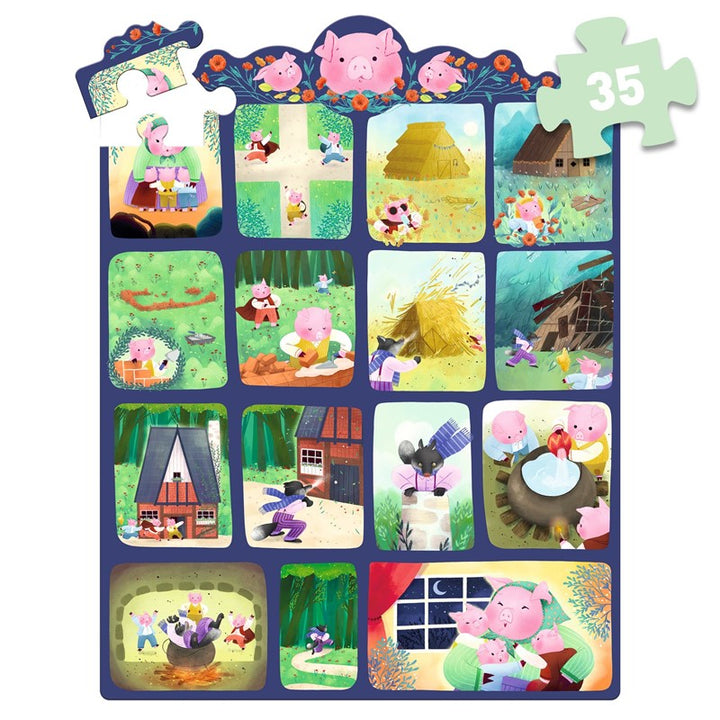 Puzzle Cuentos Los 3 cerditos