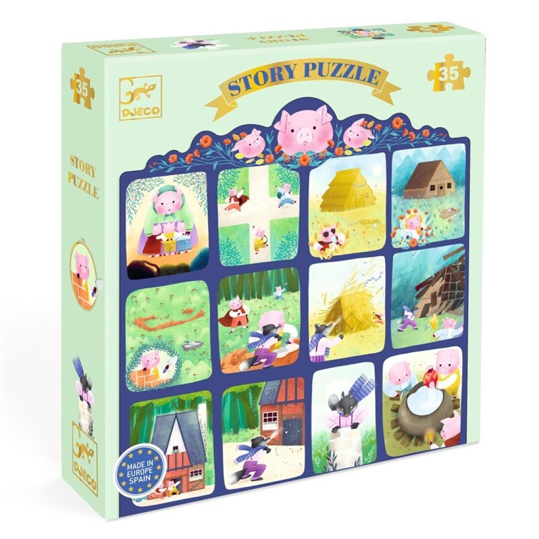 Puzzle Cuentos Los 3 cerditos