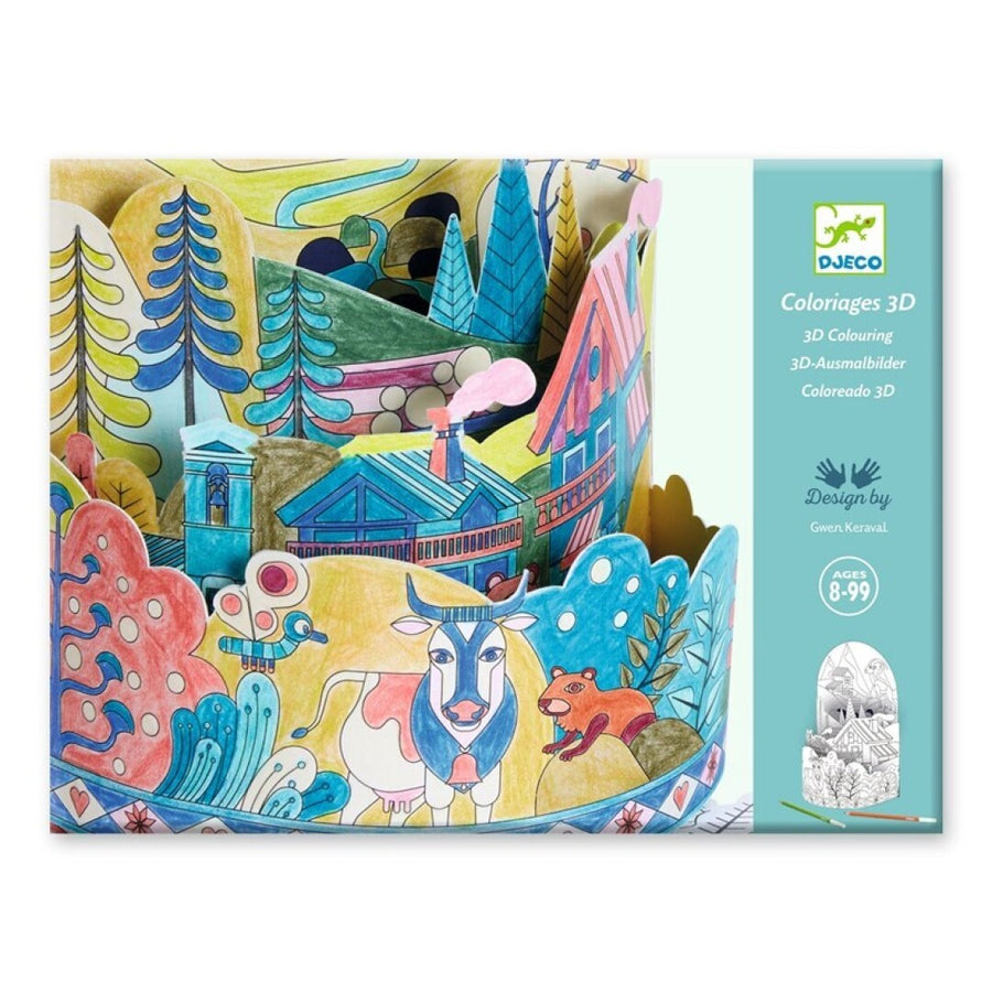 Colorear Diorama En la cima del mundo