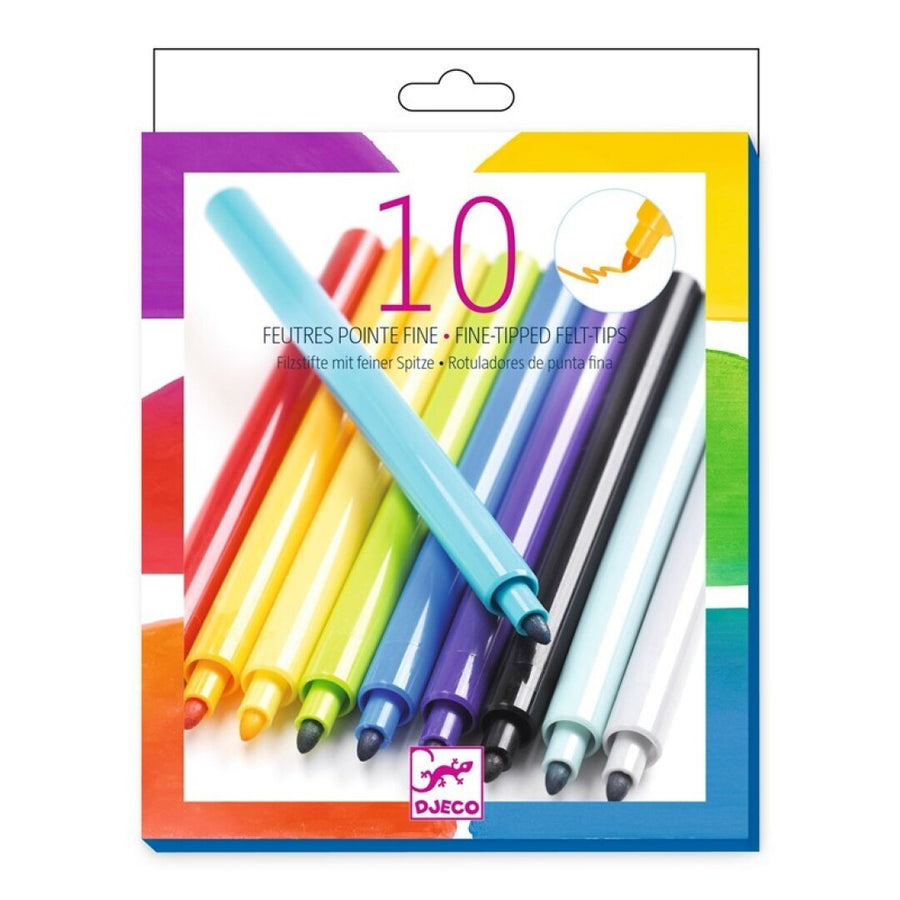 Colorear 10 rotuladores de punta fina Pacífico
