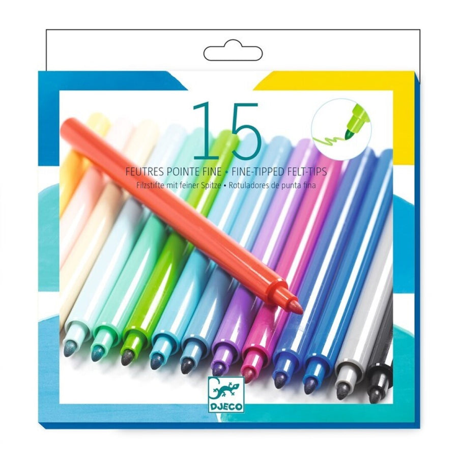 Colorear 10 rotuladores de punta fina Arcoíris