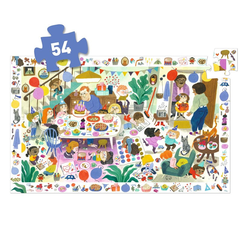 Puzzle Observación Fiesta de cumpleaños