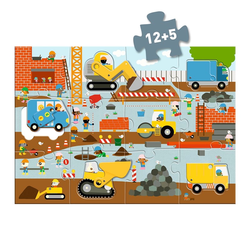 Puzzle gigante Sitio de construcción
