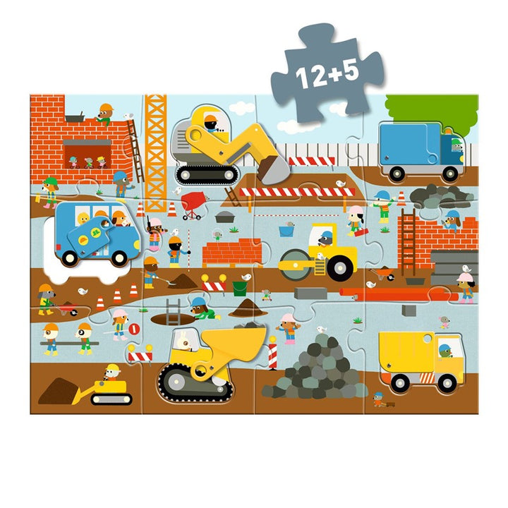Puzzle gigante Sitio de construcción