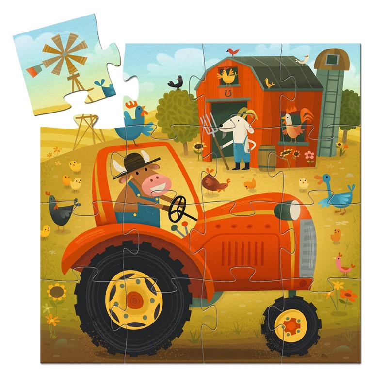 Puzzle Silueta El tractor