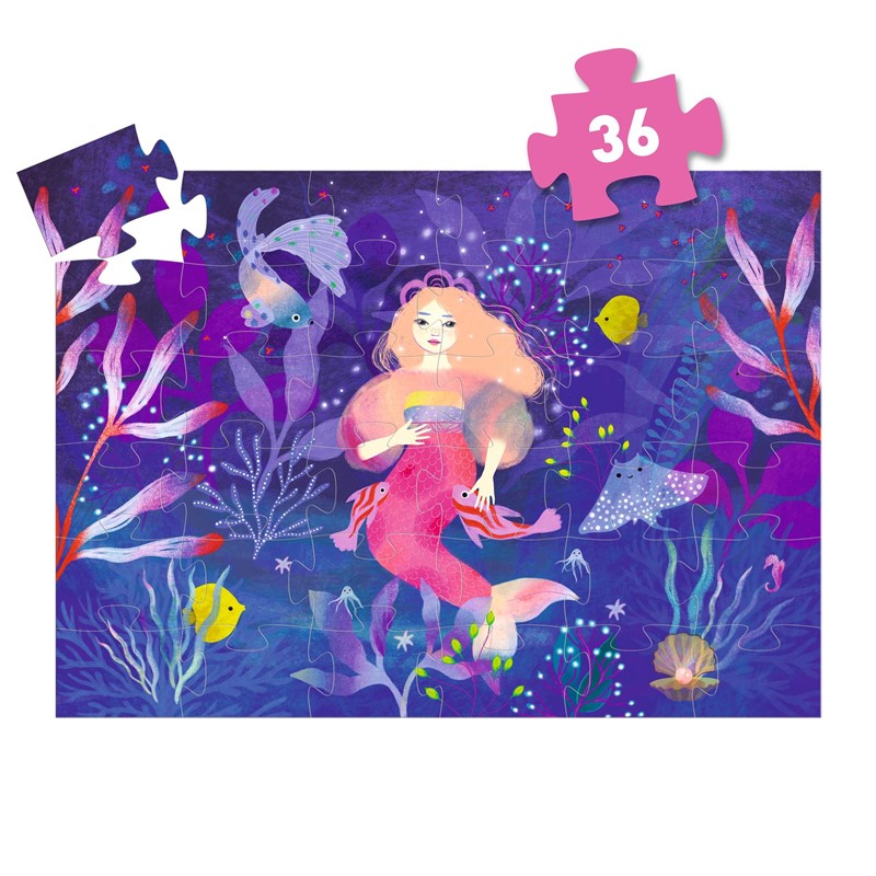 Puzzle Silueta Ella, La Sirena