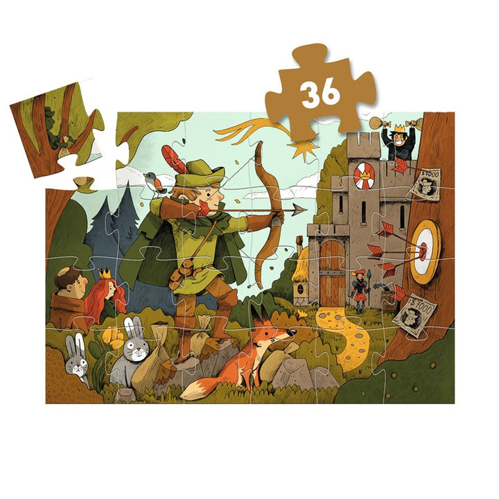 Puzzle Silueta Robin Hood