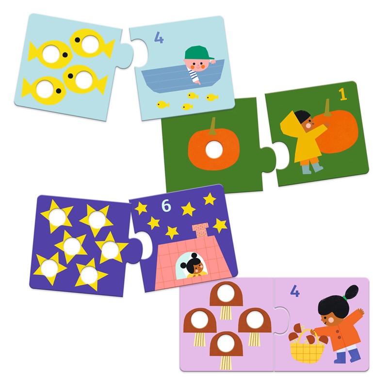 Educativos Puzzle dúo Primeras cifras