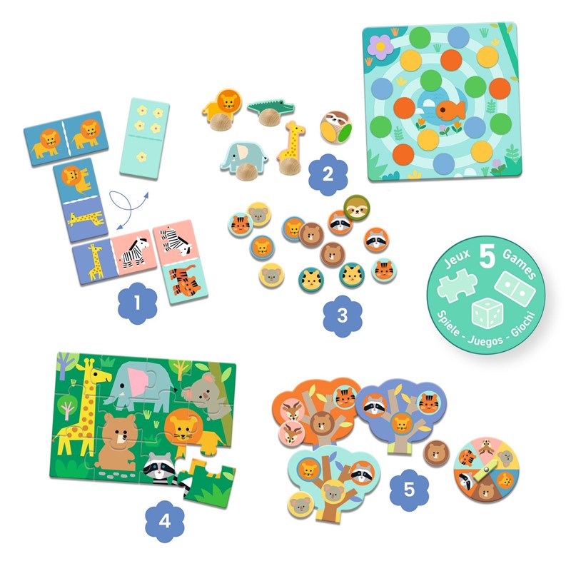 Educativo Puzzle Animales salvajes
