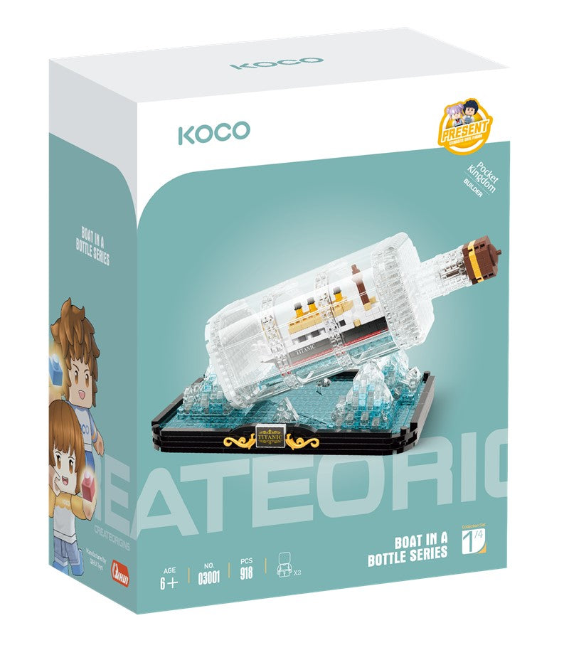 Koco Titanic dentro de la botella - 918 piezas