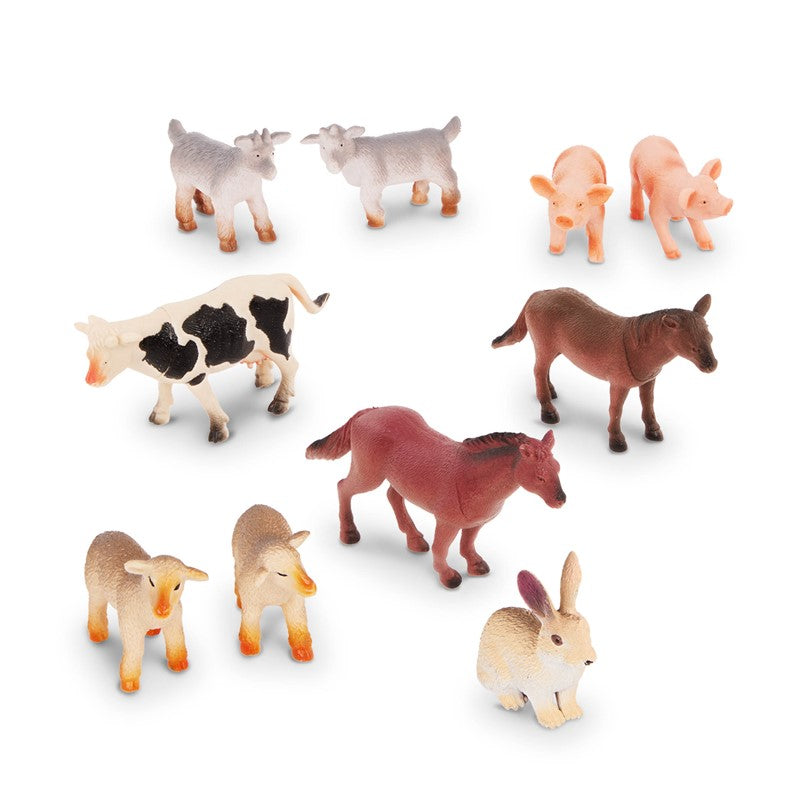 Terra Tubo de 10 animales de la granja 4-8 cm