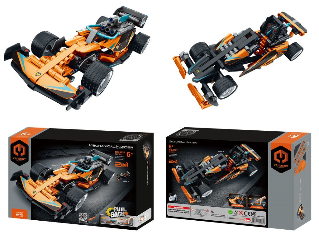 iMMaster Coche de carreras 2 en 1 - 220 pzas.