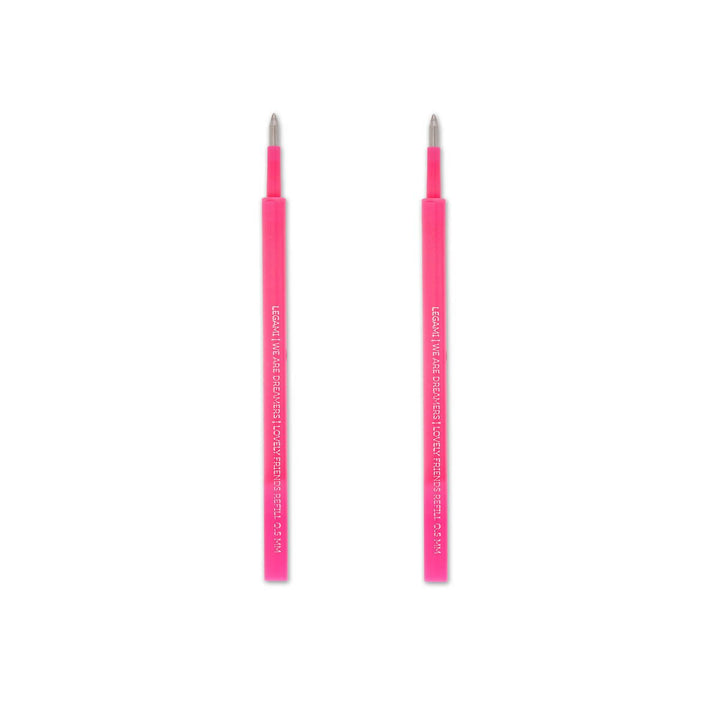 2 Recambios bolígrafos de gel - Lovely Friends - Rosa Neon