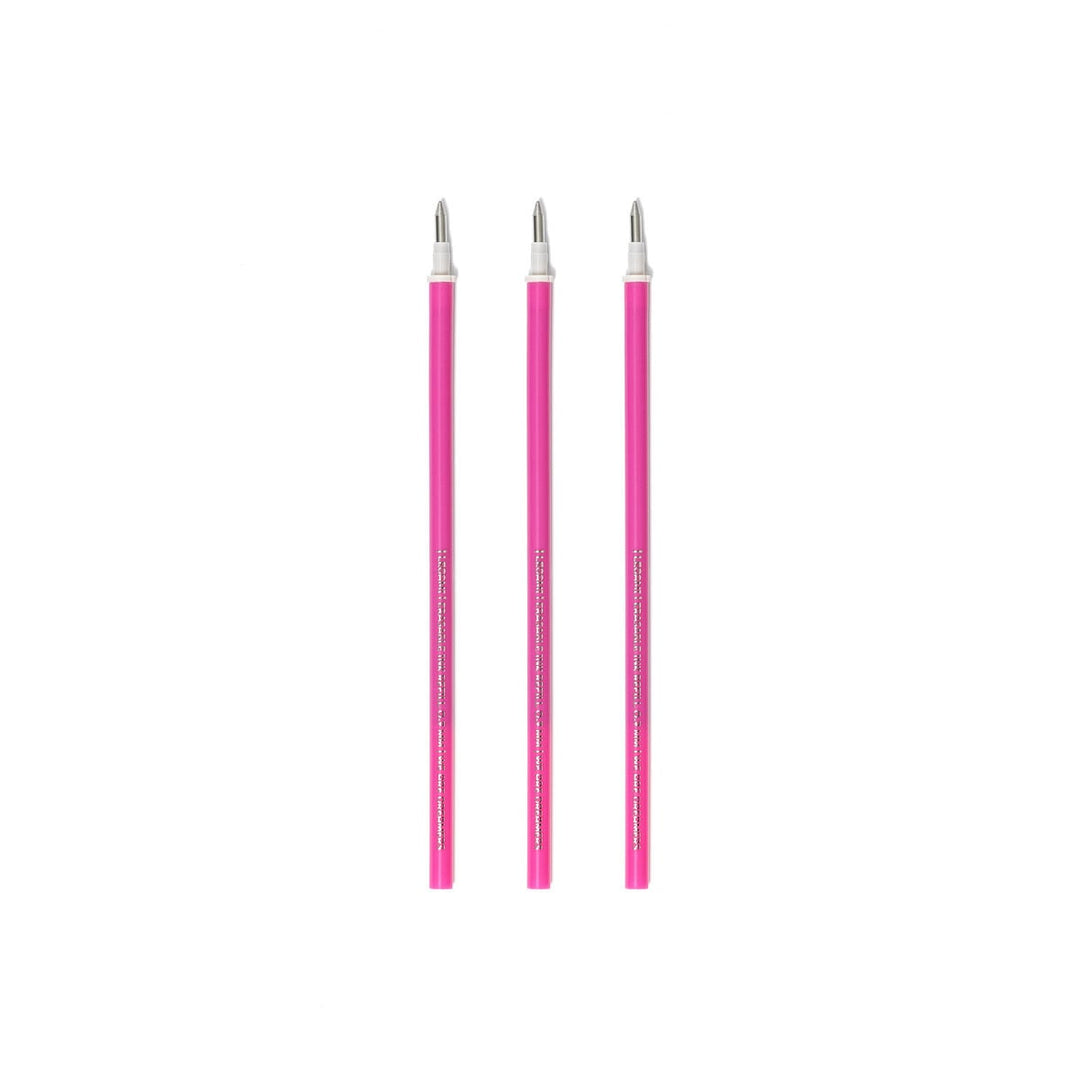 Set de 3 Recambios para Bolígrafo de Gel Borrable - Tinta rosa - Erasable Pen