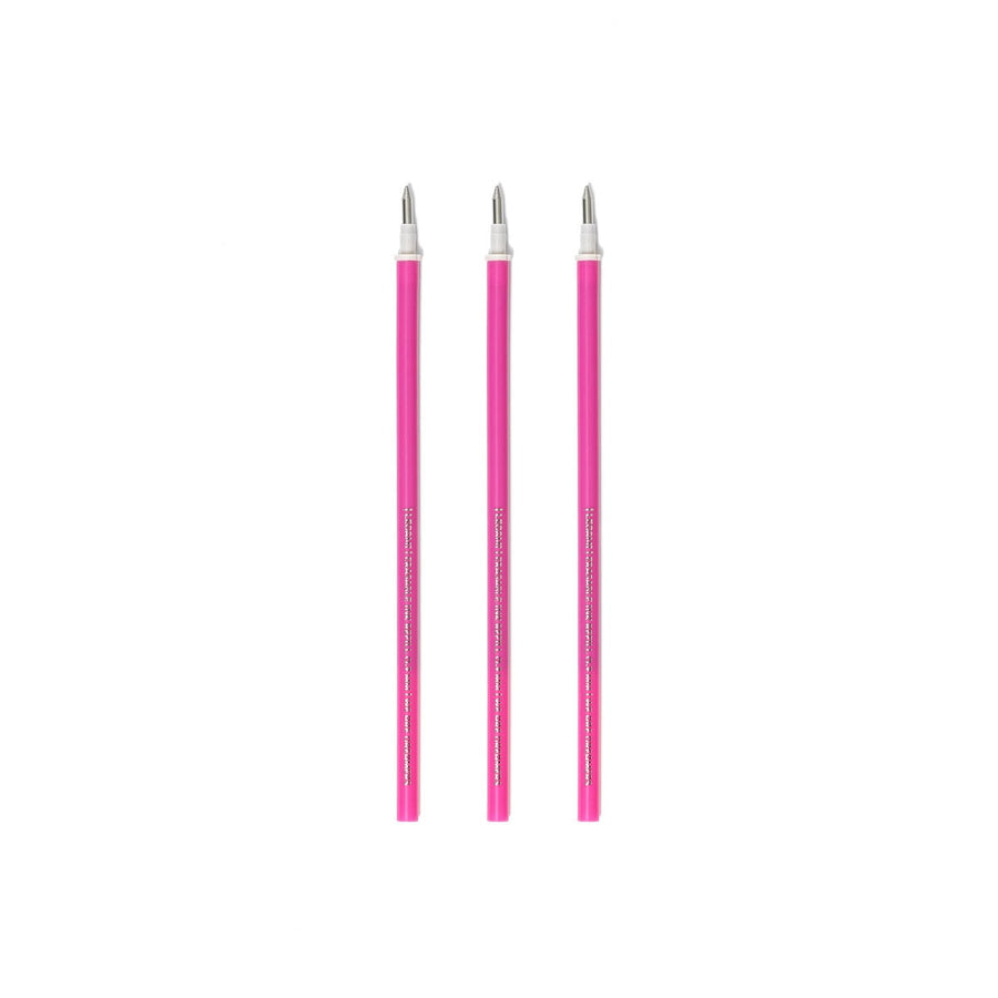 Set de 3 Recambios para Bolígrafo de Gel Borrable - Tinta rosa - Erasable Pen