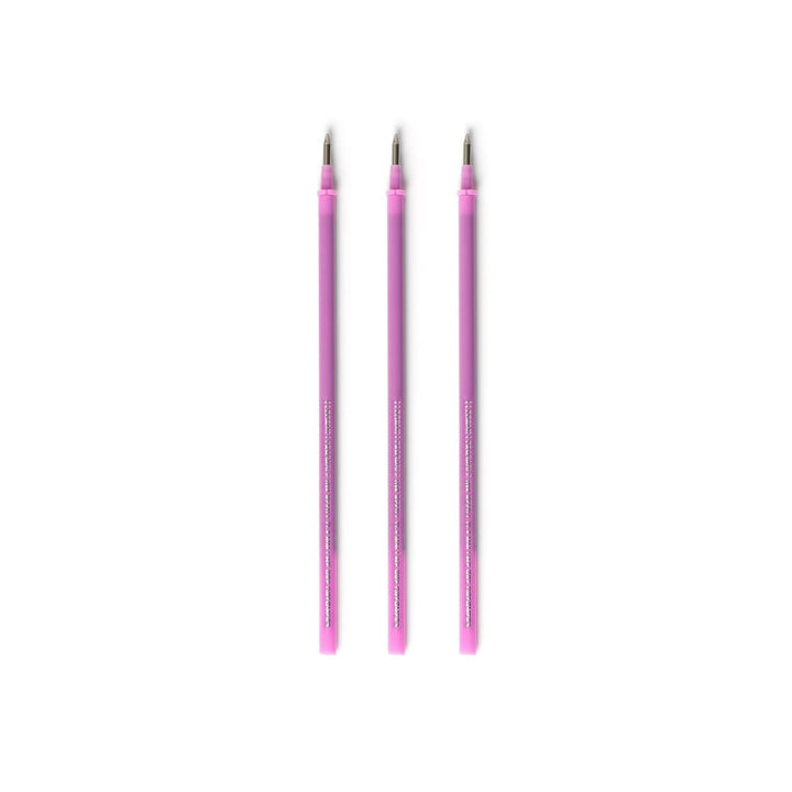 Set de 3 Recambios para Bolígrafo de Gel Borrable - Tinta lila - Erasable Pen