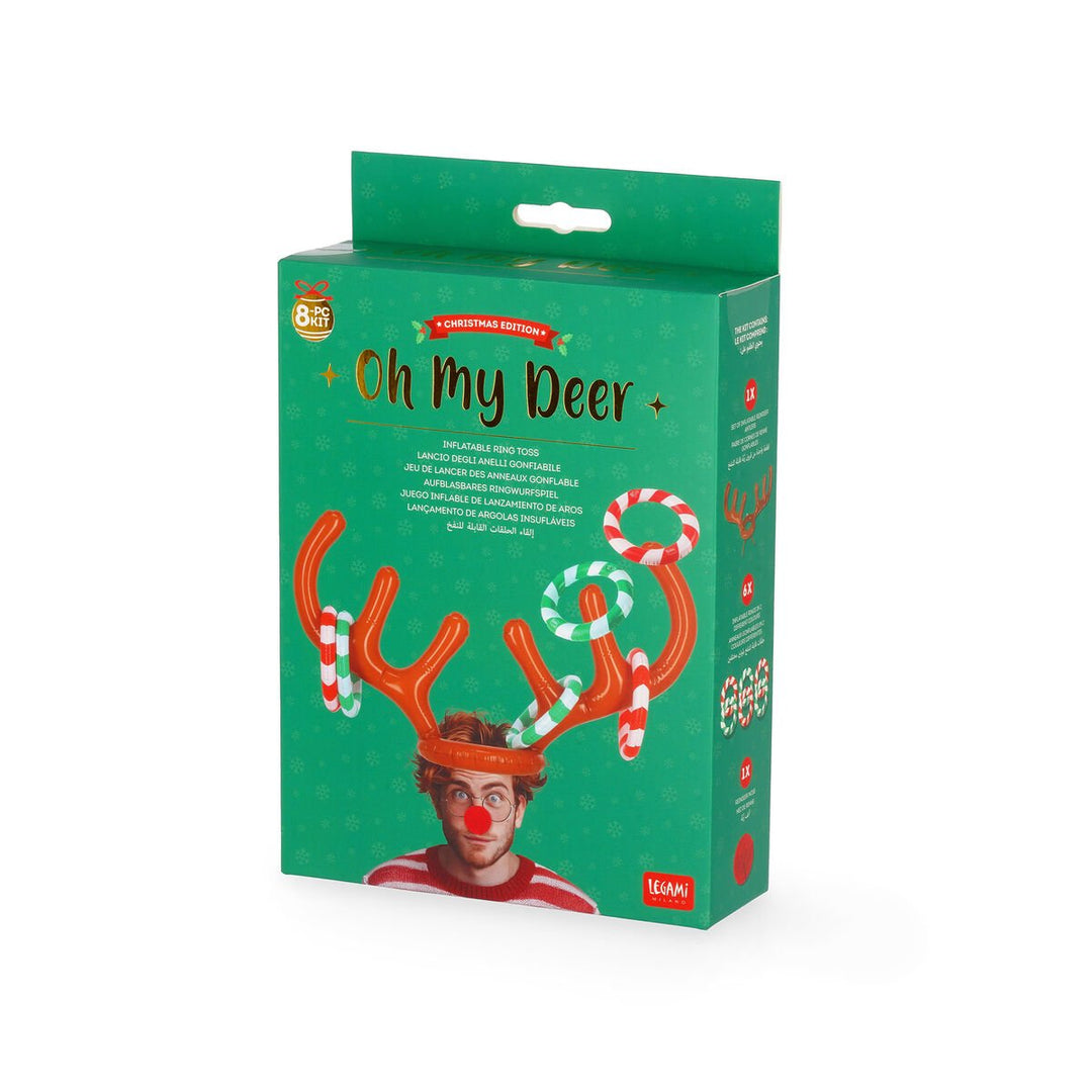 Juego Inflable de Lanzamiento de Aros - Oh My Deer