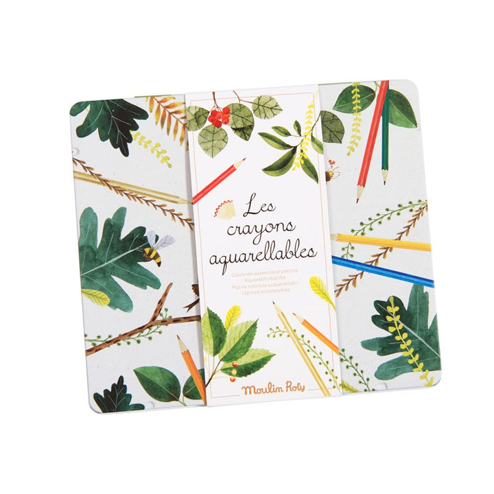 Caja 24 lápices acuarelables El jardín