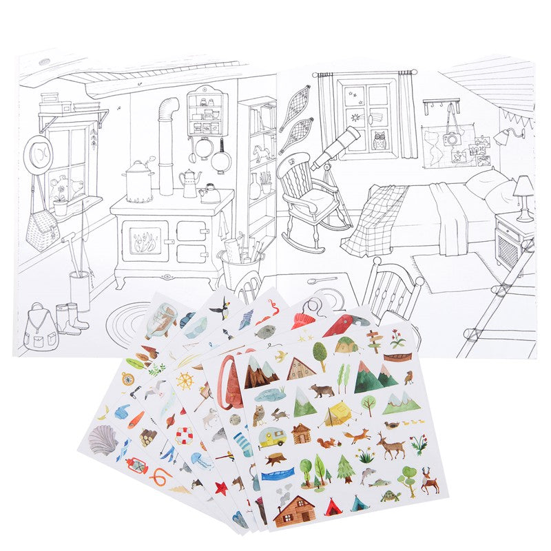 Cuaderno de pegatinas - El explorador