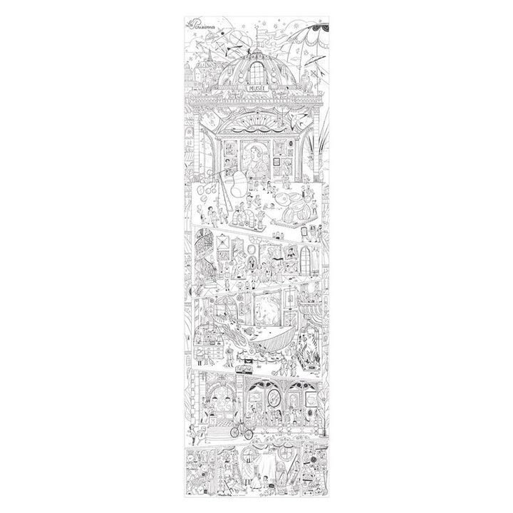 Dibujo gigante para colorear Las Parisinas