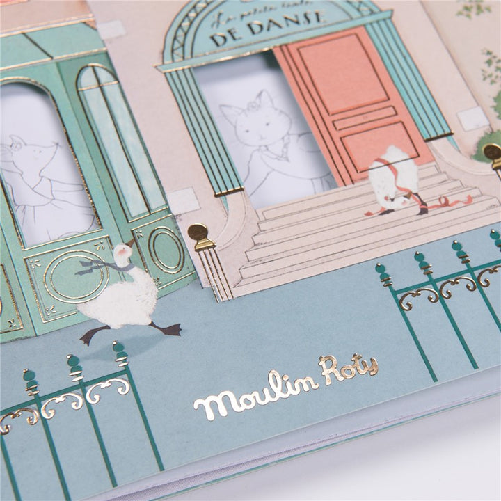 Cuaderno para pintar y pegatinas "Escuela del baile"