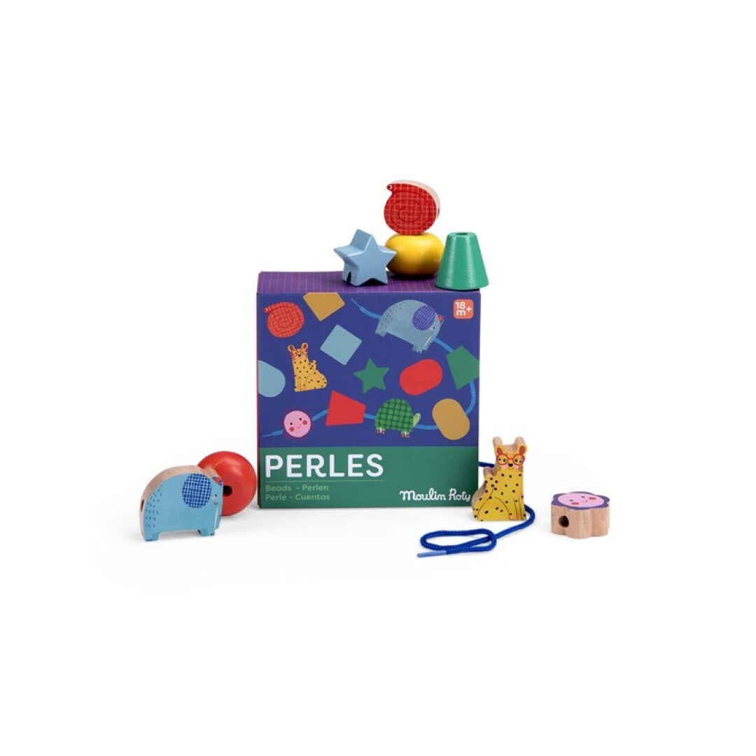Juego de cuentas de madera Toupitis