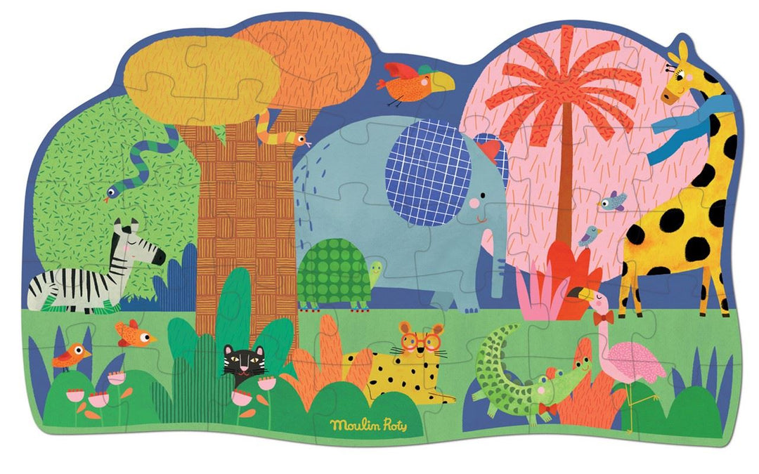 Puzzle gigante El oasis de los animales (36 piezas)