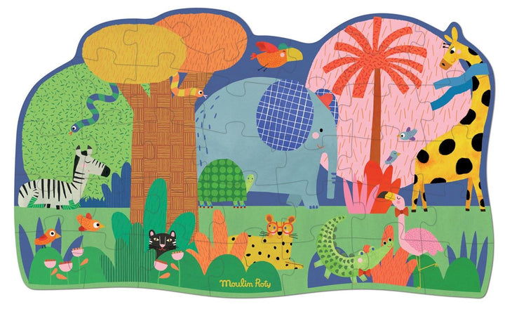 Puzzle gigante El oasis de los animales (36 piezas)