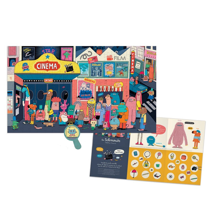 Puzzle ¡Todos al cine! Schmouks (200 piezas)