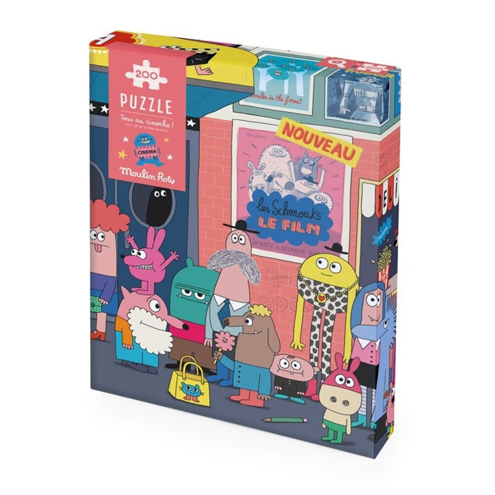 Puzzle ¡Todos al cine! Schmouks (200 piezas)