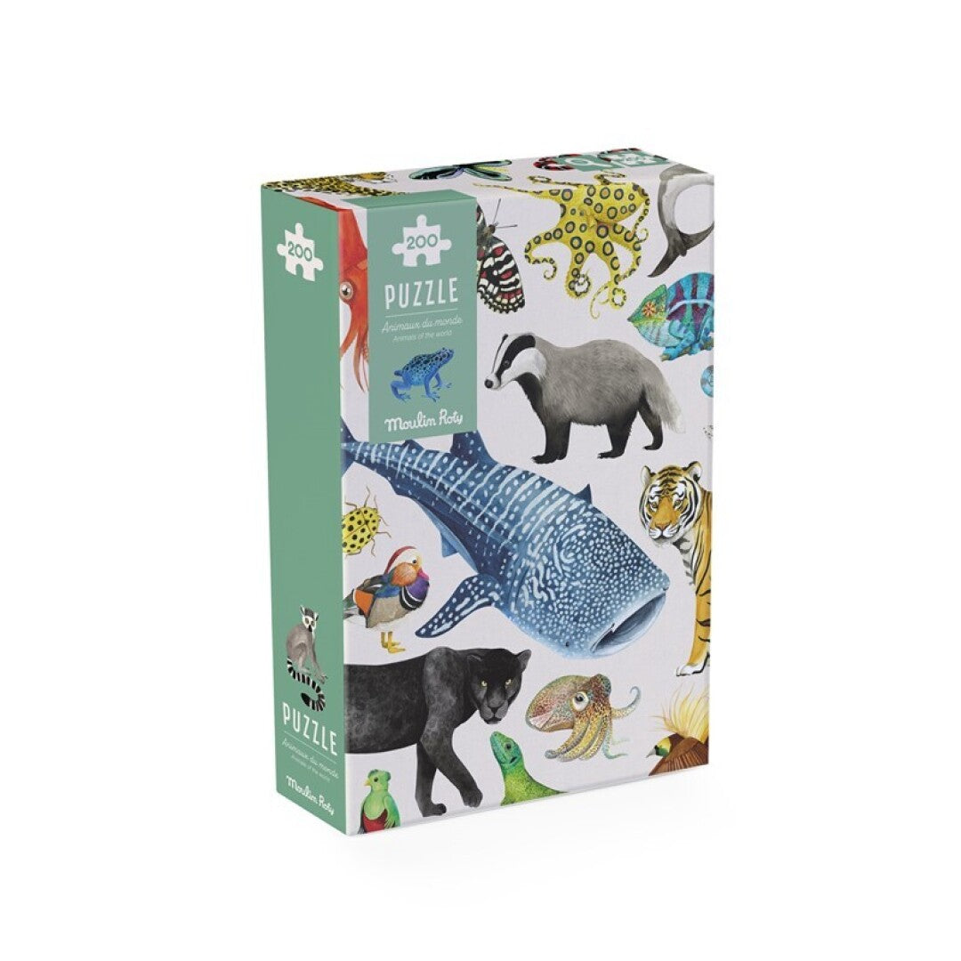 Puzzle Los animales del mundo (200 piezas)