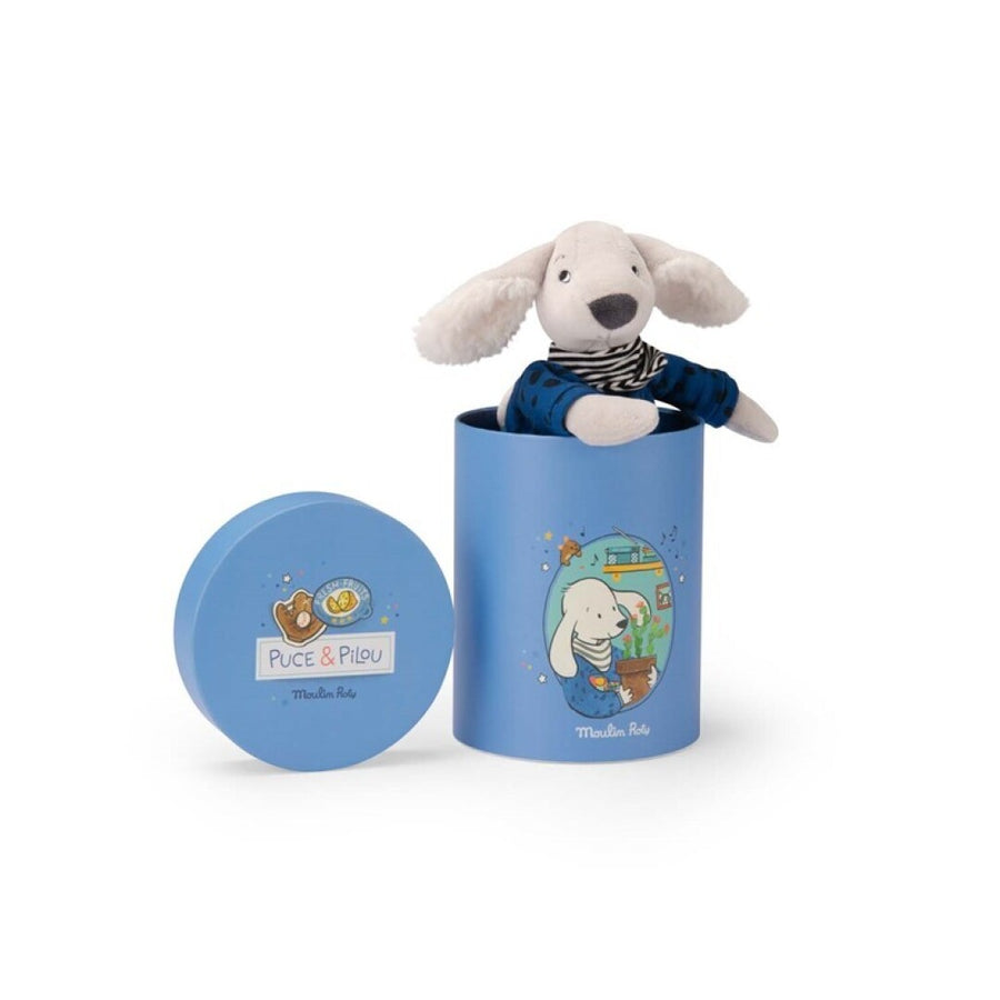 Muñeco perro Pilou azul