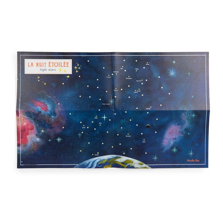 Mapa celeste con calcomanías El Jardín de Moulin