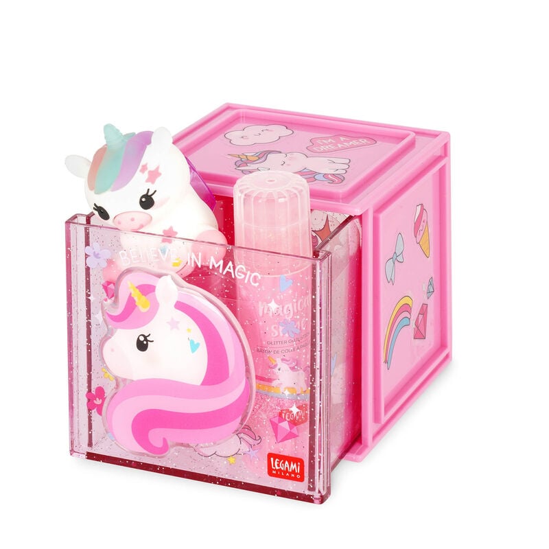 Organizador Modulable de Escritorio - Cutie Cube - Unicorn