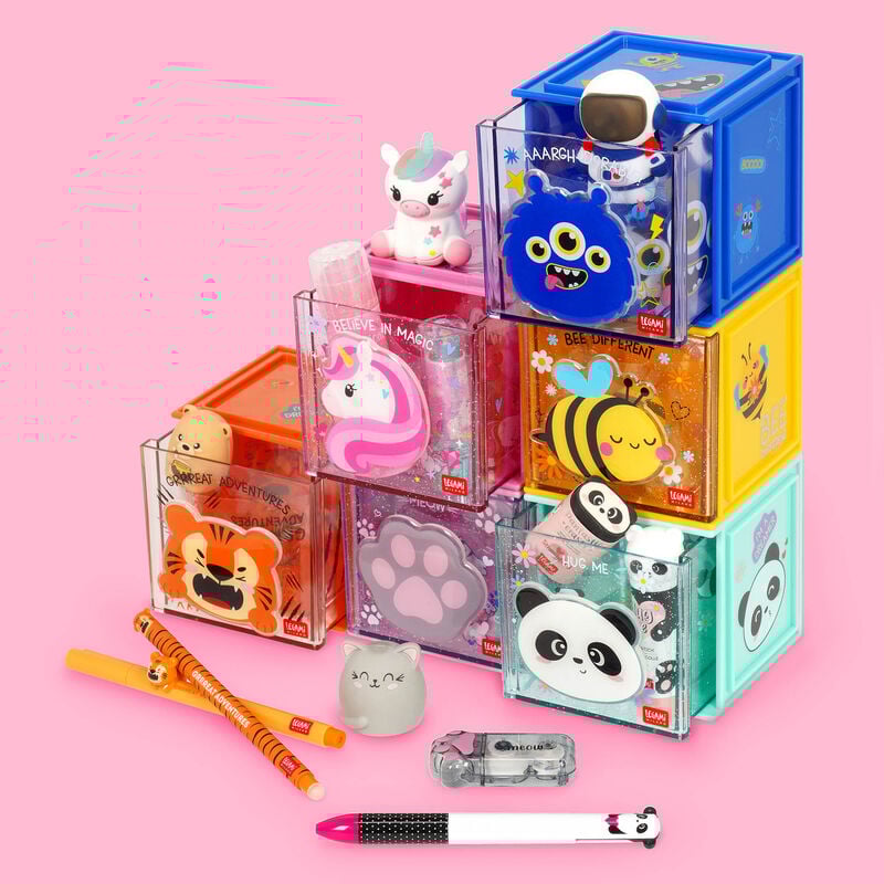 Organizador Modulable de Escritorio - Cutie Cube - Panda