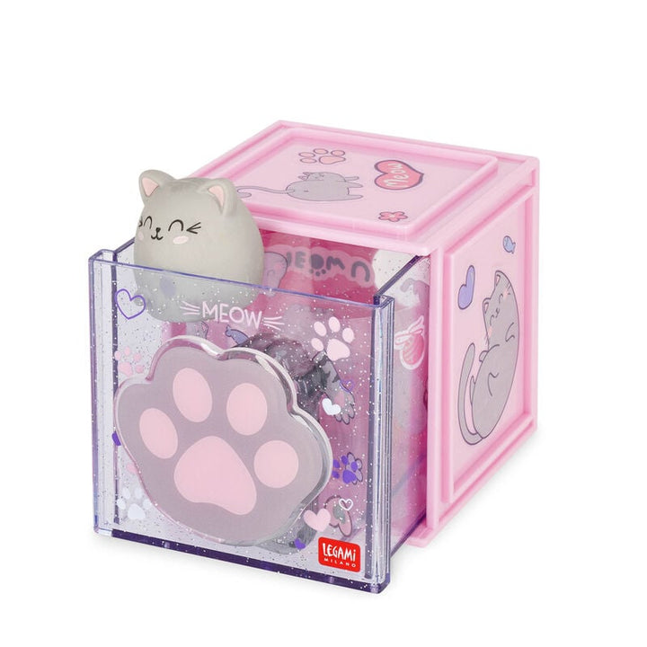 Organizador Modulable de Escritorio - Cutie Cube - Kitty