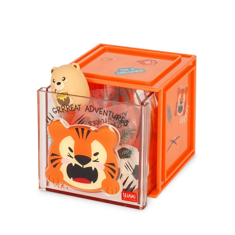 Organizador Modulable de Escritorio - Cutie Cube - Tiger