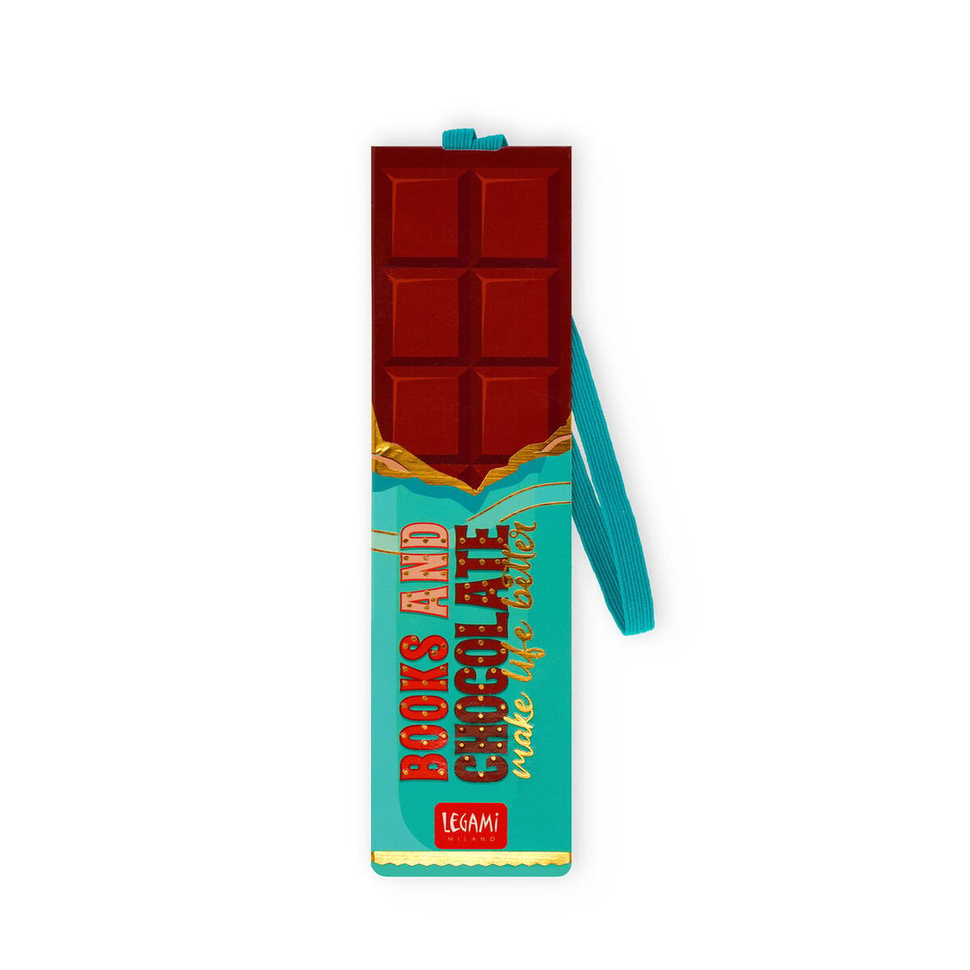 Marcapáginas Ilustrado con Elástico - Chocolate - Bookmark