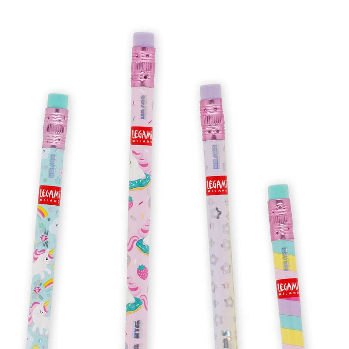 4 lápices HB grafito con aroma - Smelling good! - Unicorn