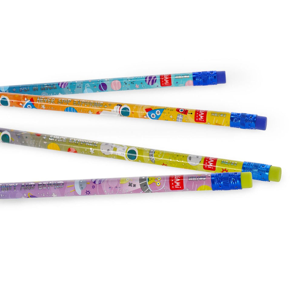 4 lápices grafito HB con aroma - Smelling good! - Space