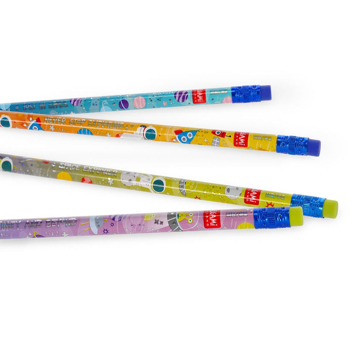 4 lápices grafito HB con aroma - Smelling good! - Space