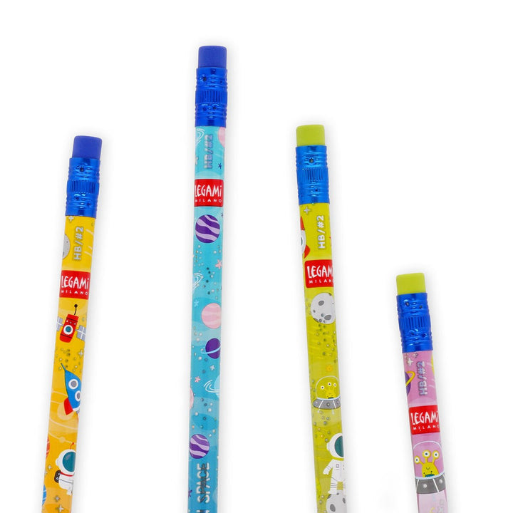 4 lápices grafito HB con aroma - Smelling good! - Space
