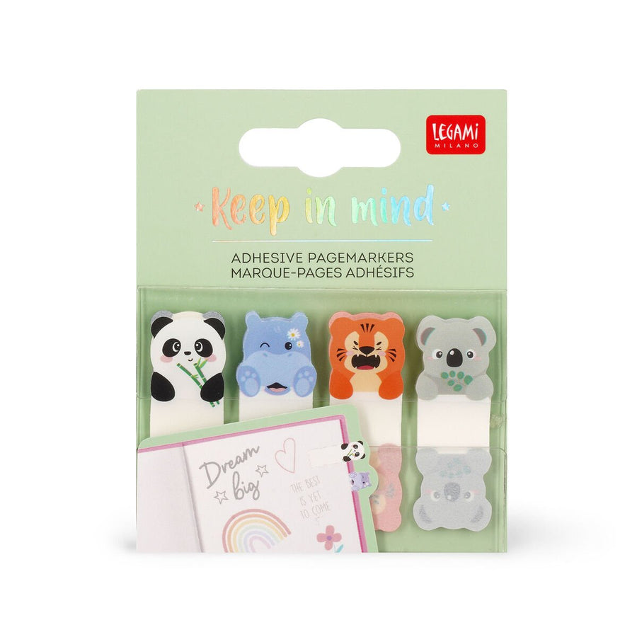 Marcapáginas Adhesivos - Keep in Mind - Cute animals