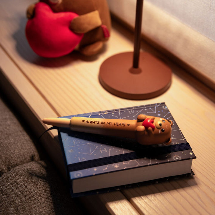 Bolígrafo de Gel Antiestrés Teddy Bear «Always In My Heart» - Squeezies