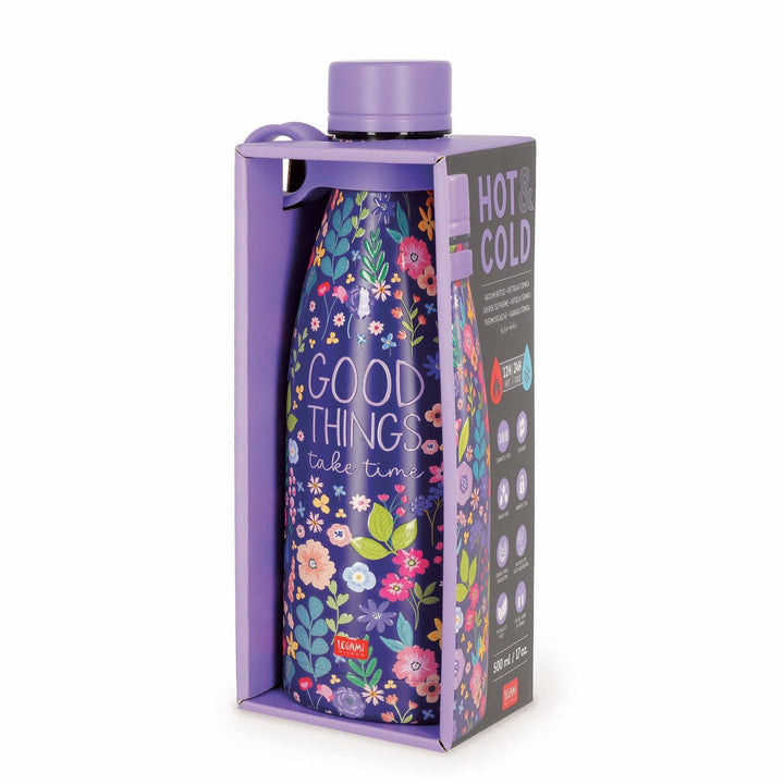 Botella Térmica 500 ml - Flowers - Hot & Cold
