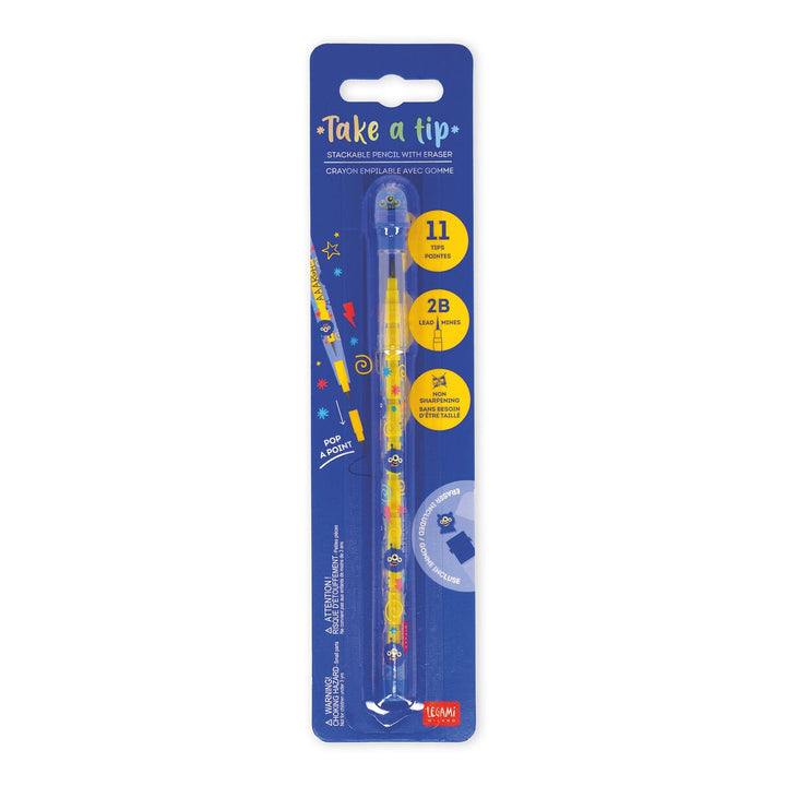 Portaminas Apilable con Goma - Take a Tip - Monster